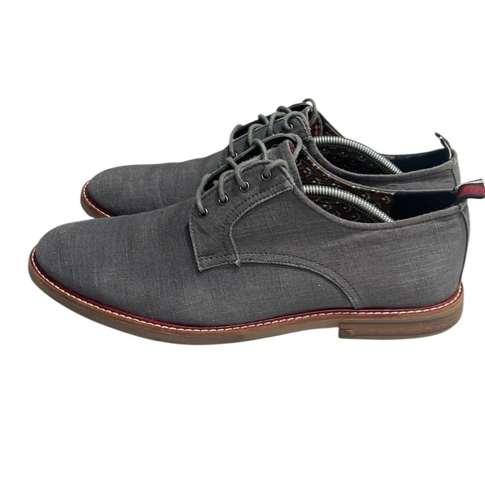 Ben Sherman Fabric Upper Lace Up Oxford Shoe SZ 13 Grey